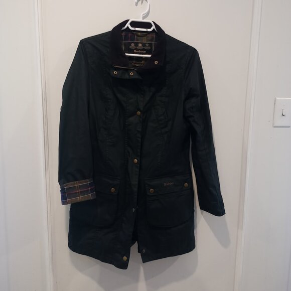 NWOT Barbour Nevis Lightweight Wax Women Jacket - US 6 - Picture 1 of 10